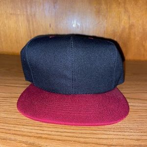 Classic Maroon/Black Snapback